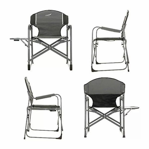 VCM Campingstuhl 2er Set grau Aluminium B/H/T: ca. 59x87x51 cm günstig online kaufen