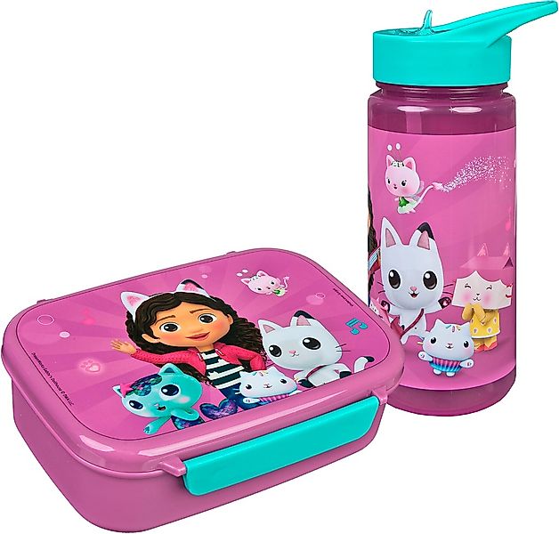 Scooli Lunchbox "Gabbys Dollhouse" Set, 2 Stk. tlg. mit Trinkflasche günstig online kaufen