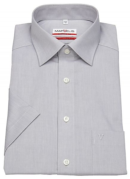 MARVELIS Kurzarmhemd Modern Fit leicht tailliert günstig online kaufen