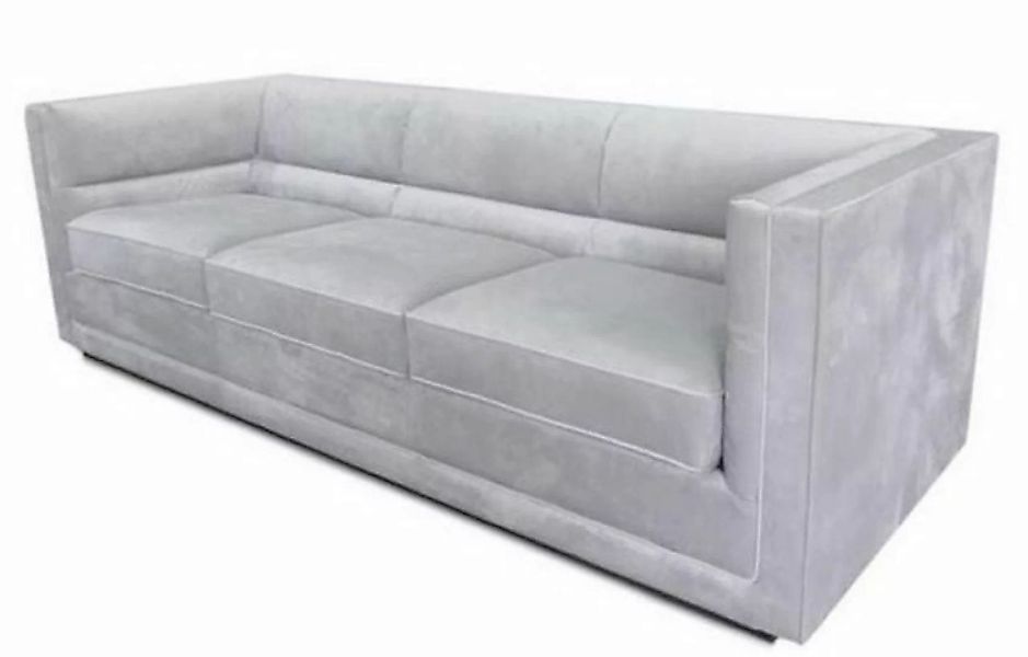 Casa Padrino Sofa Luxus Sofa Hellgrau 231 x 86 x H. 74 cm - Wohnzimmer 3er günstig online kaufen