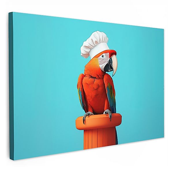 OneMillionCanvasses® Leinwandbild Ara - Kochmütze - günstig online kaufen