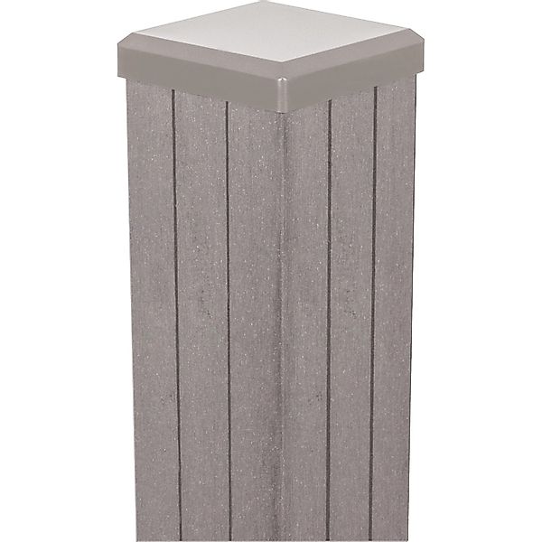 GroJa Fertigzaun-Torpfosten zum Einbetonieren 240 cm Bi-Color Sand günstig online kaufen