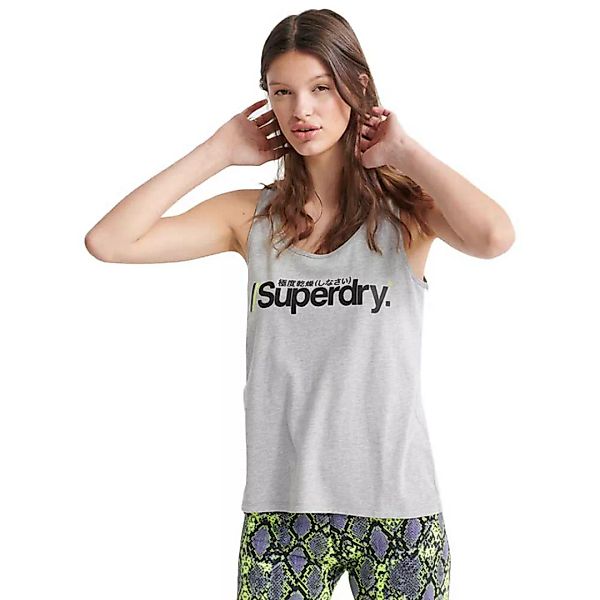 Superdry Swiss Logo Sport Classic Ärmelloses T-shirt XS Grey Marl günstig online kaufen