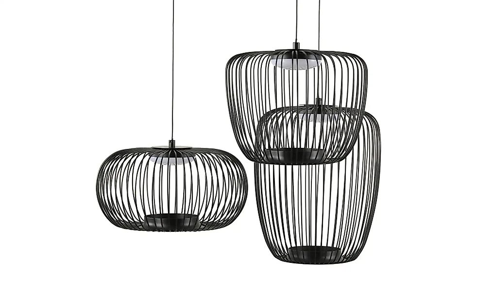 KHG Pendelleuchte Pendelleuchte  ¦ schwarz ¦ Maße (cm): H: 150  Ø: 62 Lampe günstig online kaufen