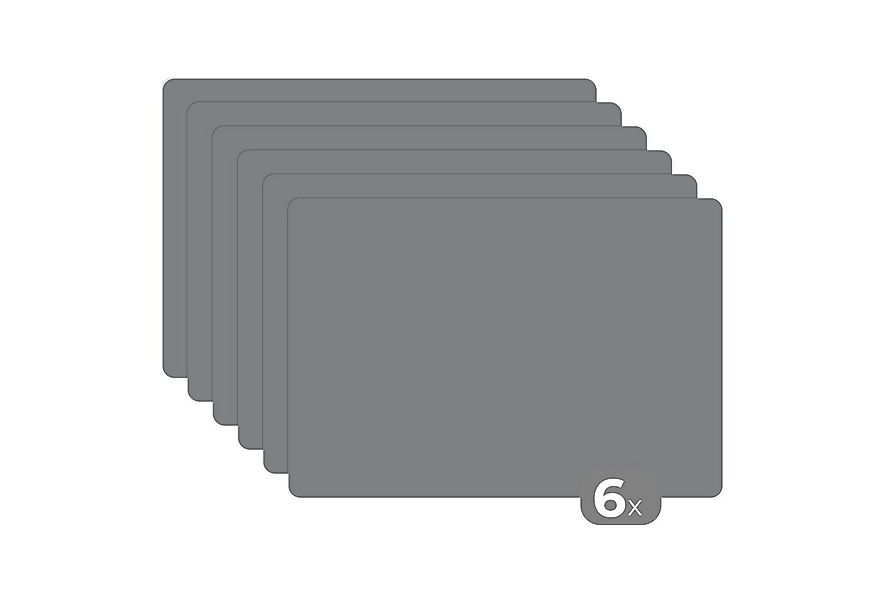 MuchoWow Platzset Interieur - Grau - Hell, (6-St), Platzsets, Tischset, Abw günstig online kaufen