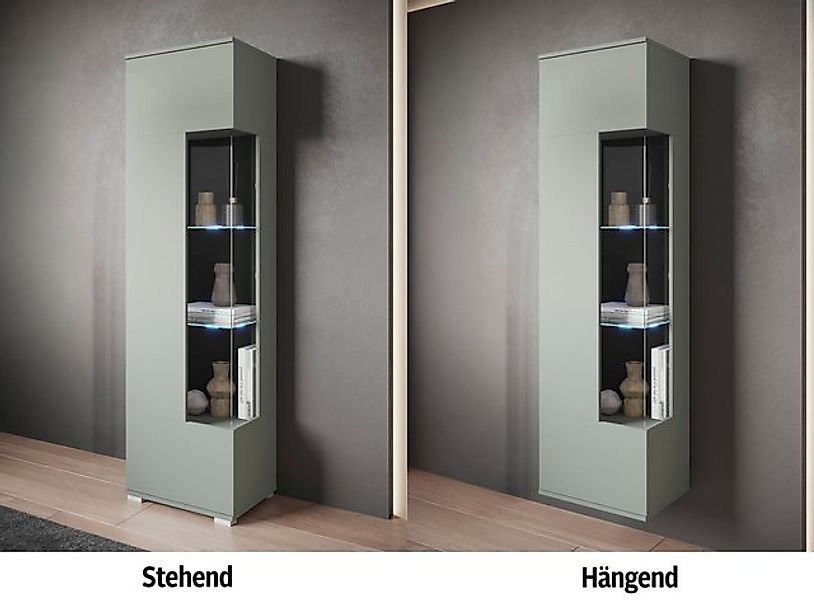 INOSIGN Vitrine Kenia, stehend und hängend, Türanschlag wechselbar (1-St) V günstig online kaufen
