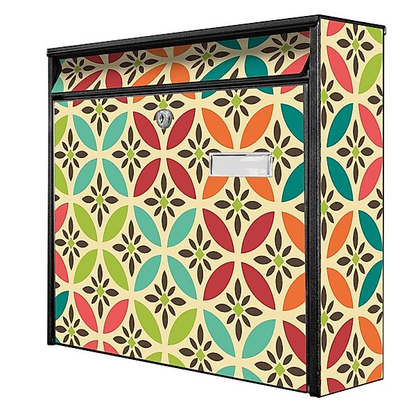 Banjado Briefkasten Schwarz 36.2x32.2x10cm Groß / Inkl. Montagematerial & 2 günstig online kaufen