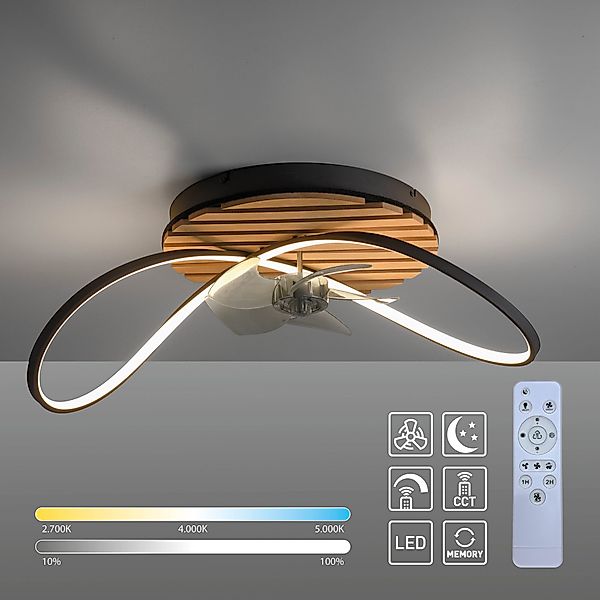 my home Deckenleuchte »Unnestad Akustikpaneele« LED-Board 1 Stk. warmweiß - günstig online kaufen