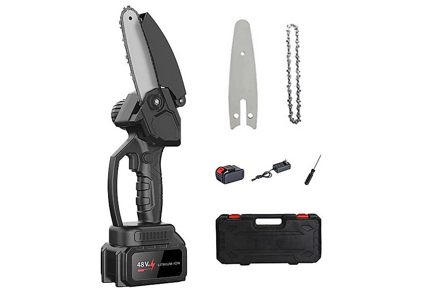 OKWISH Akku-Kettensäge Mini Kettensäge Elektro Einhand Motorsäge Handketten günstig online kaufen