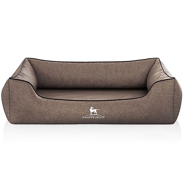 Knuffelwuff Hundebett Amelie Orthopädisch Velours XXL 120 x 85cm Braun günstig online kaufen