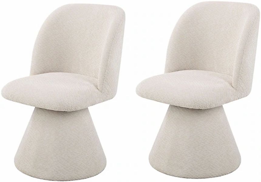 HELA Drehstuhl »BARI« (Set) 2 Stk.360° drehbar, Polsterfuß, Webstoff, fest günstig online kaufen