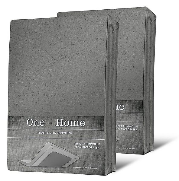 One Home Spannbettlaken Winter, Frottee, Gummizug: rundum, (2 Stück), Doubl günstig online kaufen