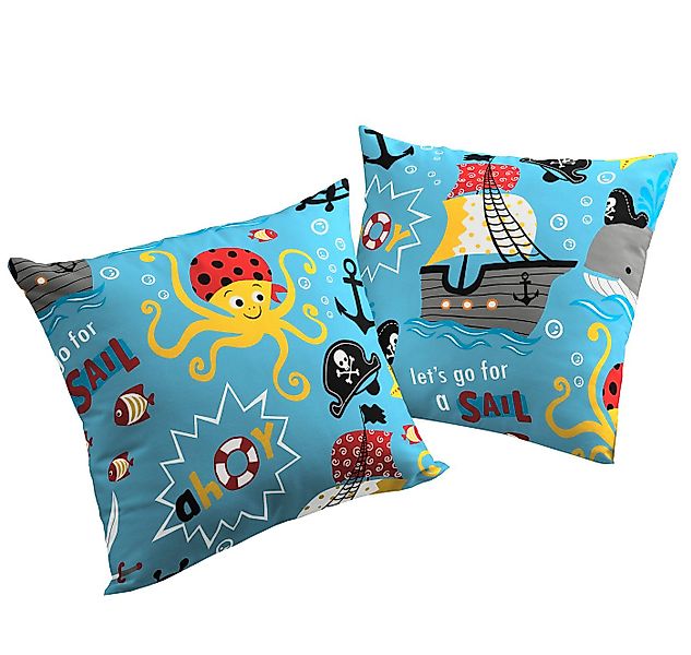 Adam Kissenhülle Pirates, (1 Stück), GOTS-zertifiziert günstig online kaufen