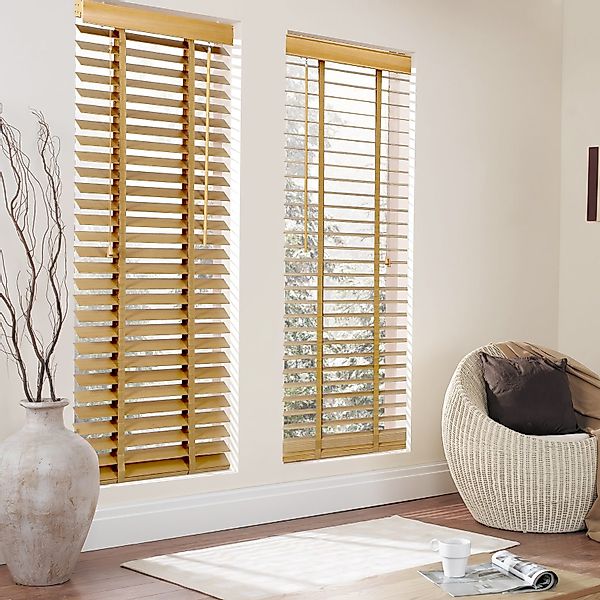 Sekey Jalousie Holzjalousie 50mm Holz Jalousie günstig online kaufen