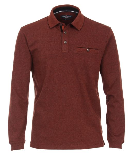 CASA MODA Pflegeleichtes Stretch-Poloshirt Farbe terra Größe: 5XL günstig online kaufen