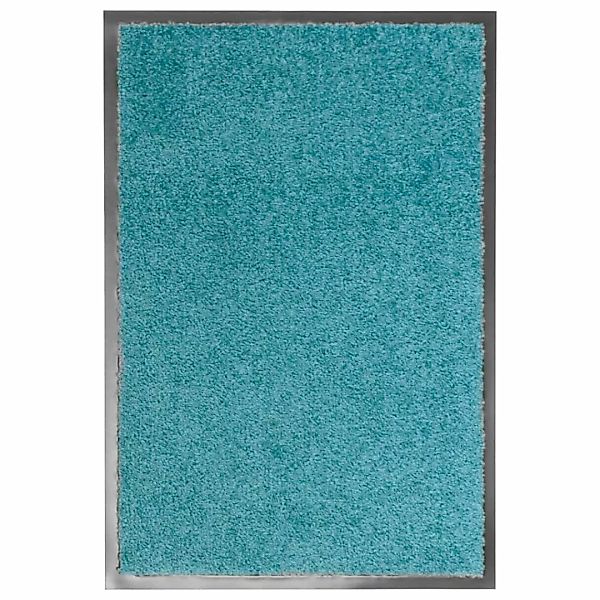 vidaXL Fußmatte Fußmatte Waschbar Cyan 40x60 günstig online kaufen