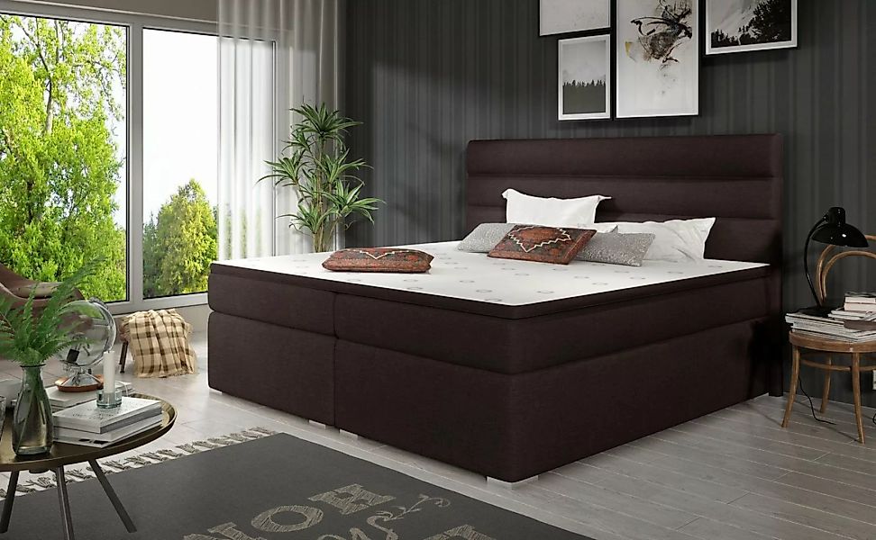 yourhouse24 Boxspringbett Softy mit zwei Bettkästen Doppelbett mit Matratze günstig online kaufen