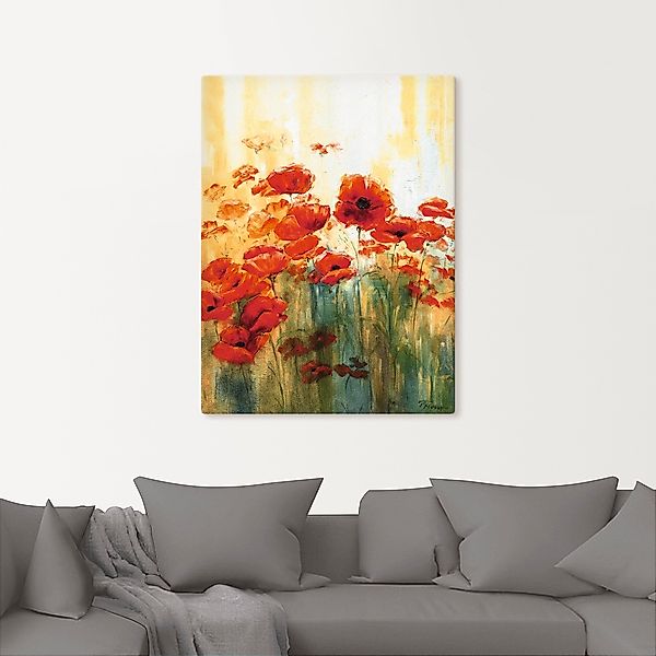 Artland Wandbild "Mohnwiese", Blumen, (1 St.), als Alubild, Outdoorbild, Le günstig online kaufen