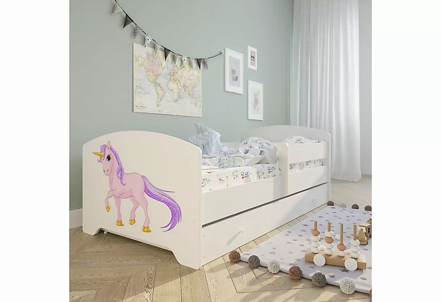 Kids Collective Kinderbett Komplettbett 70x140 cm, 80x160 cm mit Matratze u günstig online kaufen