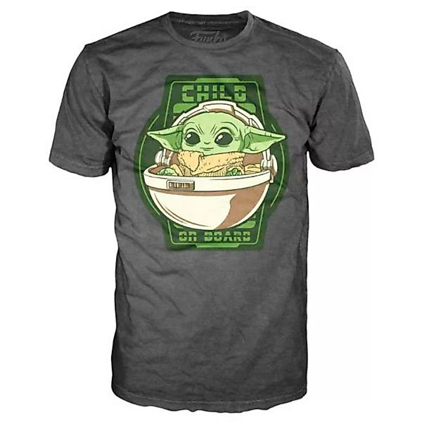 Funko Yoda The Child On Board Mandalorian Star Wars Kurzärmeliges T-shirt S günstig online kaufen