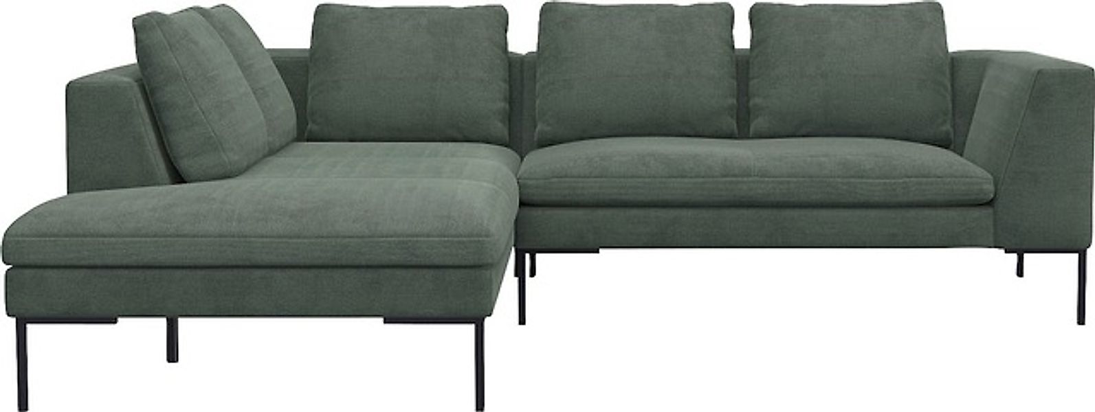 FLEXLUX Ecksofa »Loano, superbequemer Sitzkomfort durch Kaltschaum im Sitz, günstig online kaufen
