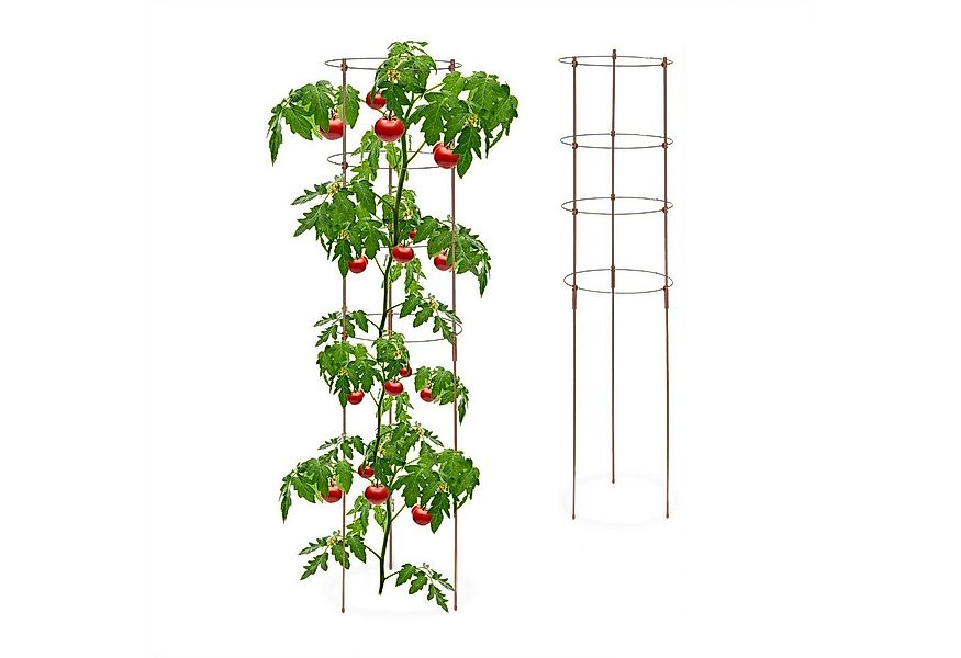relaxdays Rankhilfe 120 cm 2er Set brau günstig online kaufen