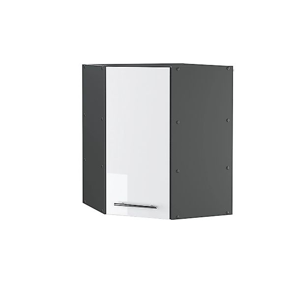 Vicco Eckhängeschrank Fame-Line, Weiß Hochglanz/Anthrazit, 57 cm (1-St., 1 günstig online kaufen