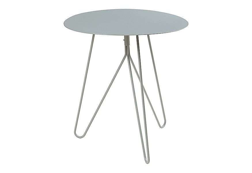 en.casa Beistelltisch, »Nopimi« Metall rund 45 x Ø43 cm Grau, matt günstig online kaufen