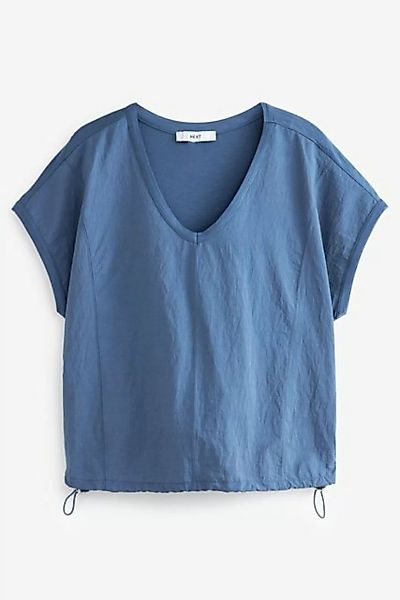Next T-Shirt Kurzärmliges Oberteil aus Polyamid mit Ballonsaum (1-tlg) günstig online kaufen