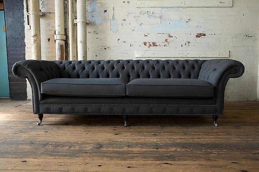 Xlmoebel Sofa Großes Sofa für 4 Personen Chesterfield Polstermöbel Set aus günstig online kaufen