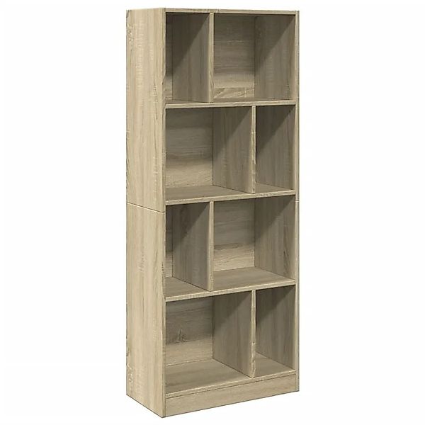 vidaXL Bücherregal Sonoma-Eiche 57x28,5x141 cm Holzwerkstoff 847998 günstig online kaufen