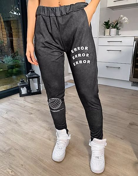 Adolescent Clothing – Error – Lounge-Jogginghose in verwaschenem Grau günstig online kaufen