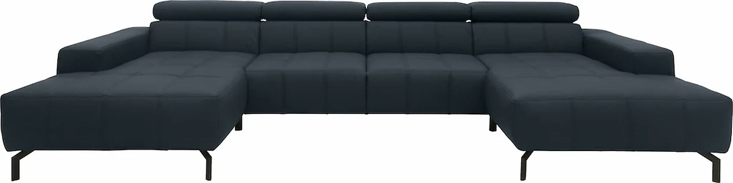 DOMO collection Wohnlandschaft "Cunelli tolle Sitznähte als Designelement, günstig online kaufen