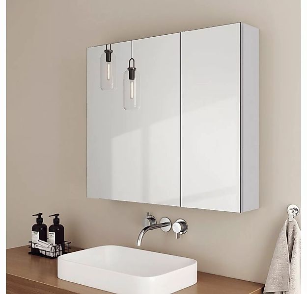 EMKE Spiegelschrank EMKE Badezimmerspiegelschrank Badspiegelschrank Verstel günstig online kaufen