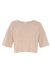 LASCANA 3/4-Arm-Shirt Lounge-/Strickshirt aus weichem Strick, günstig online kaufen