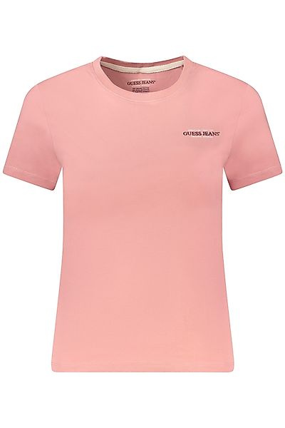 GUESS JEANS T-Shirt Damen Rosa Slim günstig online kaufen