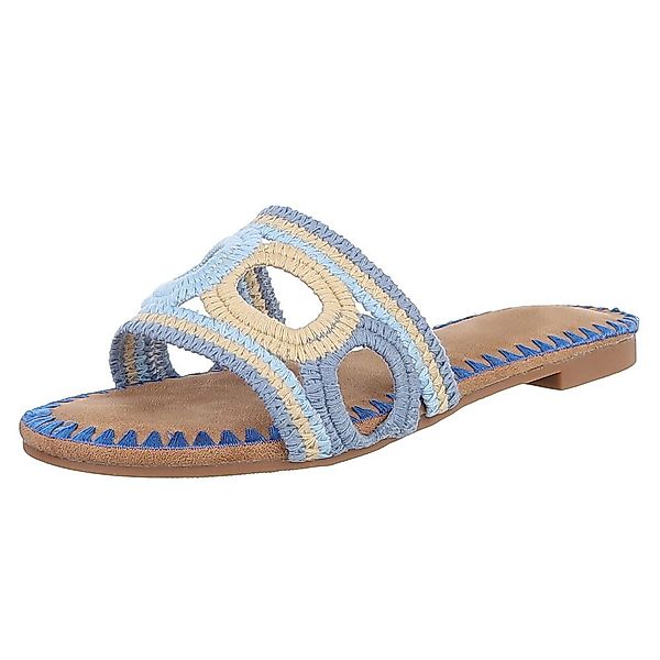 Ital-Design Damen-Sandalen mit handgewebtem Design für günstig online kaufen