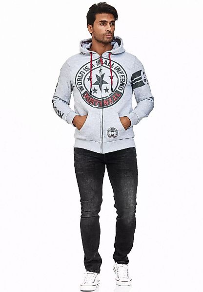 Rusty Neal Sweatjacke, mit coolen Printmotiven günstig online kaufen