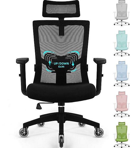 Adormii Bürostuhl Bürostuhl mit Gerauschlose Gummirollen,Ergonomischer Büro günstig online kaufen