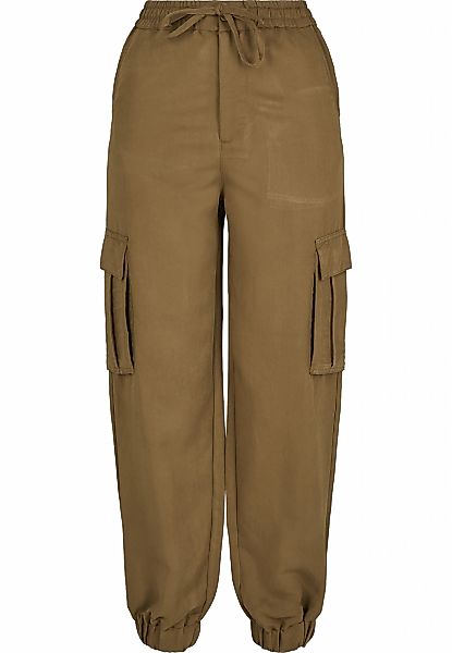URBAN CLASSICS Cargohose "Urban Classics Damen Ladies Viscose Twill Cargo P günstig online kaufen