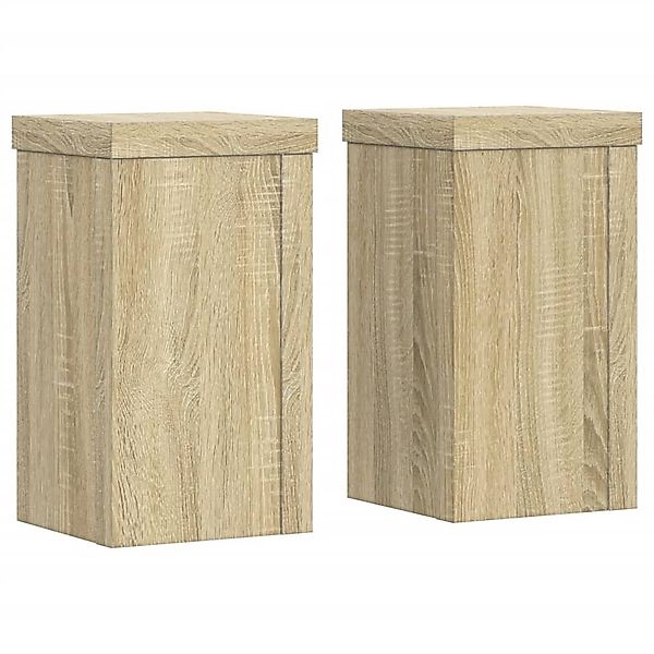 vidaXL Blumenständer Pflanzenständer 2 Stk. Sonoma-Eiche günstig online kaufen