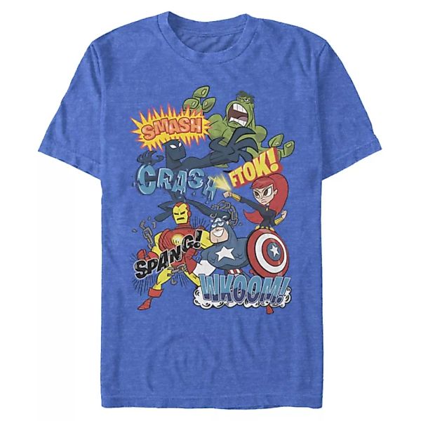 Marvel - Avengers - Avengers Sound Effects Retro - Männer T-Shirt günstig online kaufen