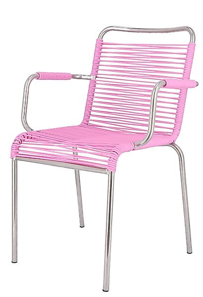 Fiam Stuhl Spaghetti aus Aluminium, Pink günstig online kaufen