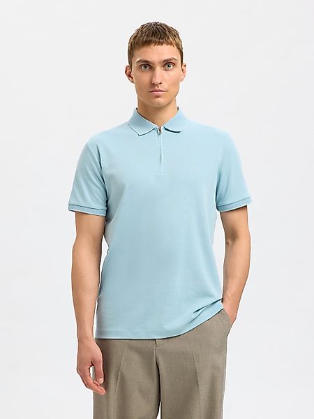 SELECTED Poloshirt "SLHFAVE ZIP SS POLO NOOS" günstig online kaufen