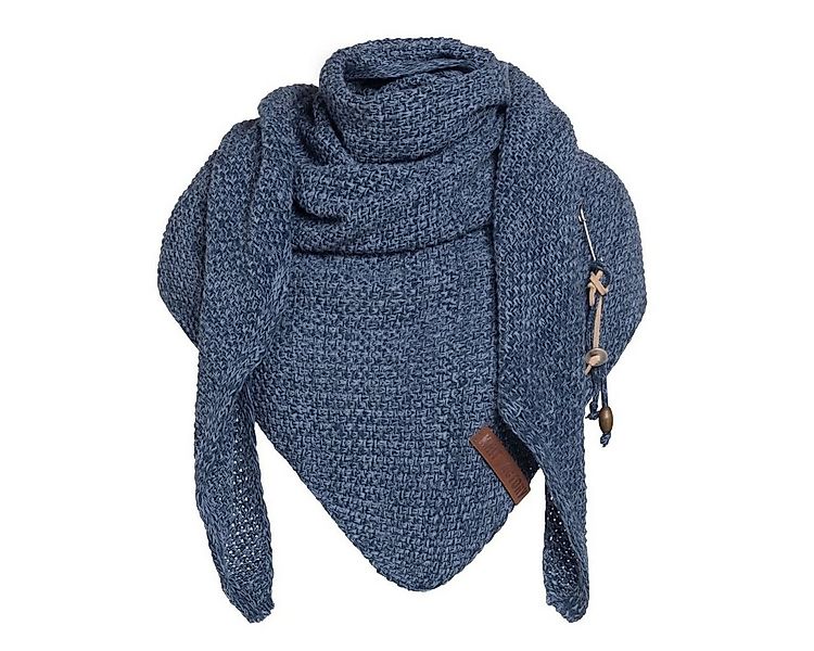 Knit Factory Schal Coco Dreiecksschals 190x85 cm Glatt Dunkelblau,Hellblau, günstig online kaufen