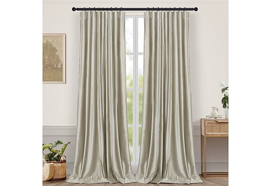 BTTO V&G Vorhang Vorhang Blickdicht,Samtvorhänge,Verdunkelungsvorhang (2 St günstig online kaufen