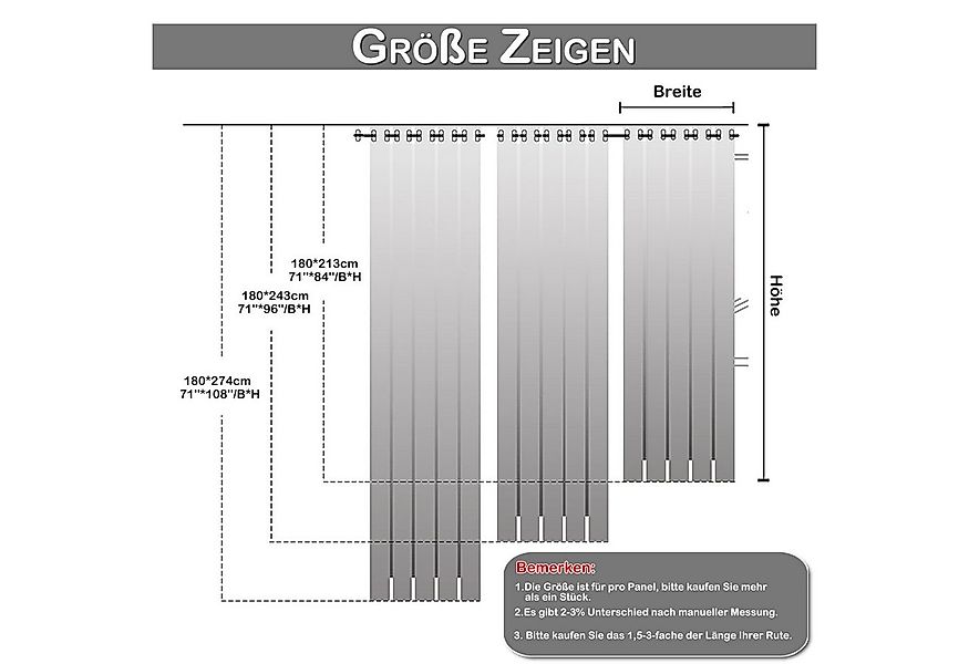 BTTO V&G Vorhang Outdoorvorhänge mit Ösen GartenVorhänge Balkon Gardine Ver günstig online kaufen
