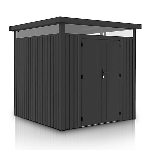 Juskys Gartenhaus Luzern, BxT: 196x254 cm, 5,2 m², Metall, wetterfest, lang günstig online kaufen