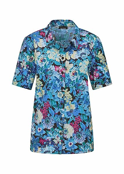 GOLDNER Hemdbluse "Kurzgröße Bügelfreie Hemdbluse mit Blumenmuster" günstig online kaufen