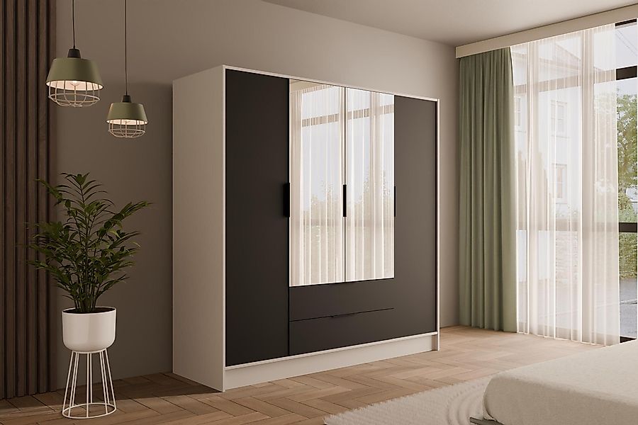 ALTDECOR Drehtürenschrank KOLIN (Kleiderschrank Garderobenschrank mit günstig online kaufen